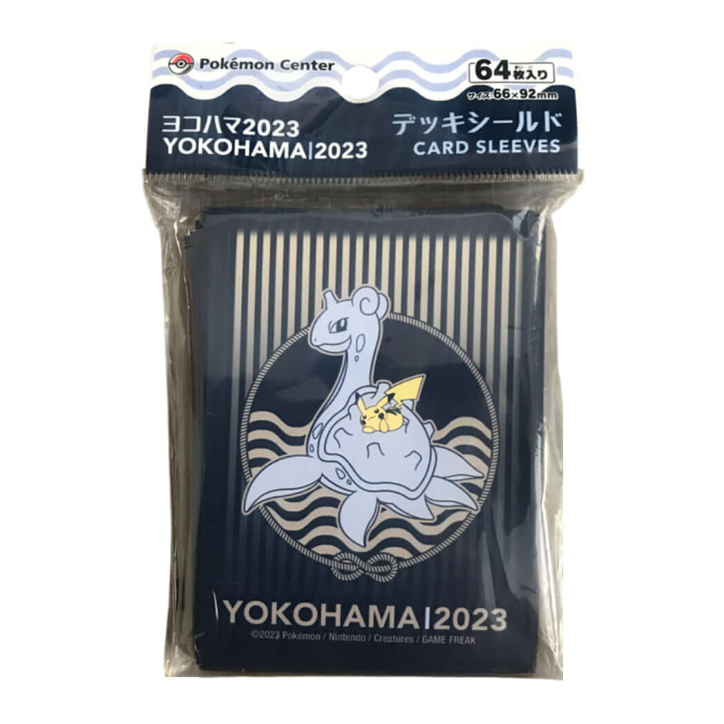 Pokémon TCG: 2023 Yokohama World Championships Lapras & Pikachu Card Sleeves (64 Count) - The Wright TCG