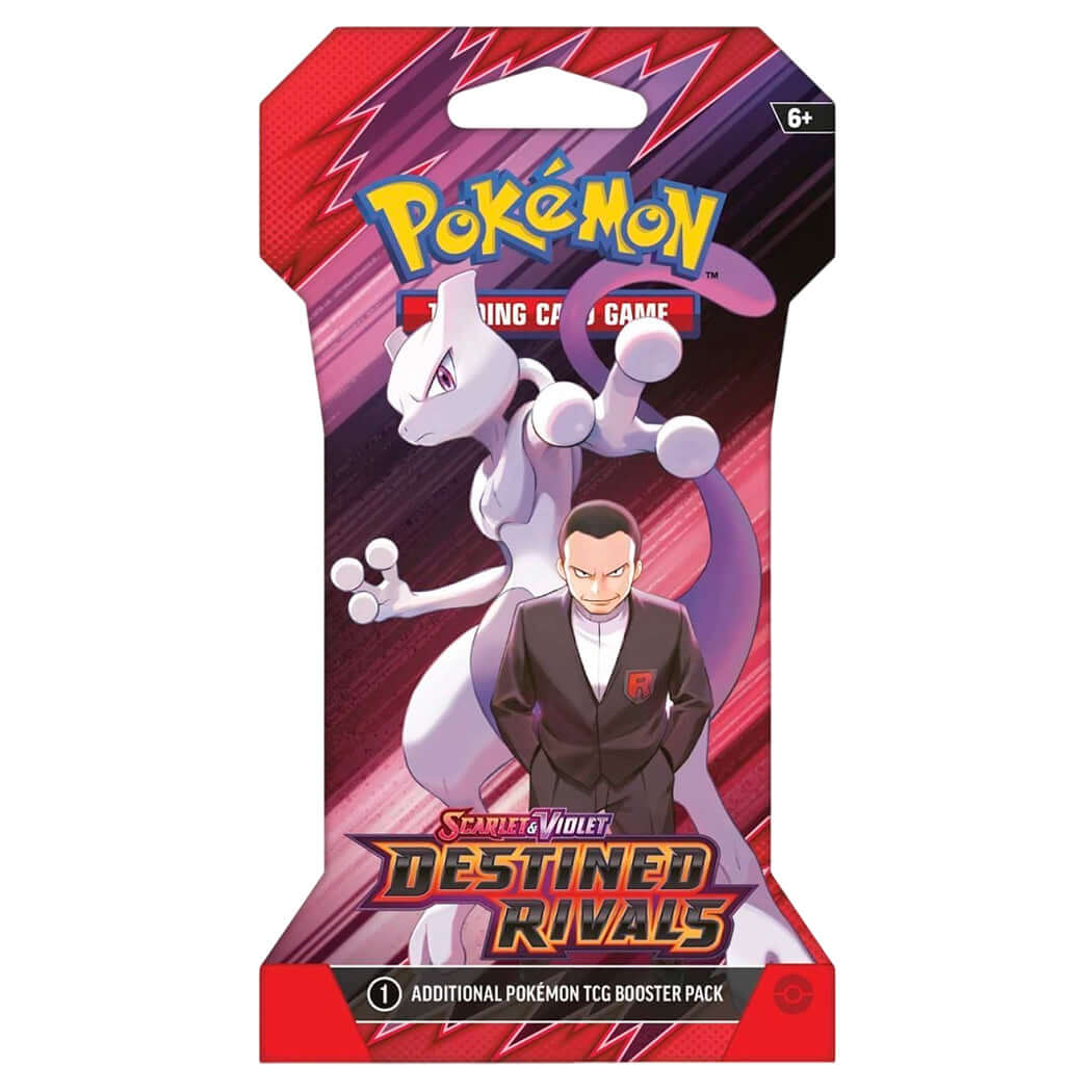 Pokémon TCG: Scarlet & Violet Destined Rivals Giovanni's Mewtwo Sleeved Booster Pack - The Wright TCG