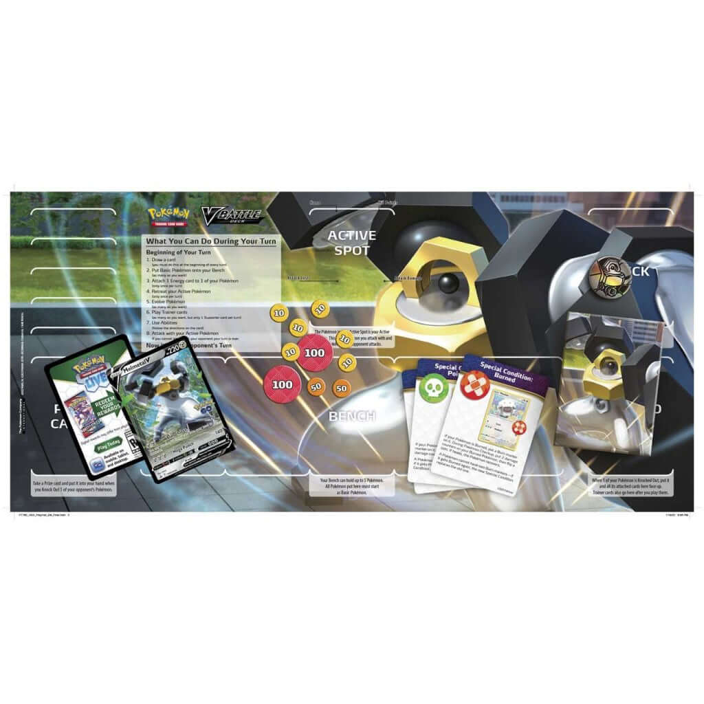 Pokemon TCG: Pokémon GO Melmetal V Battle Deck Playmat - The Wright TCG