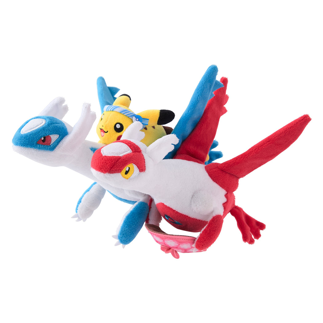 Pokémon Latias, Latios, & Pikachu Plush (Pokémon Center Fukuoka Exclusive)