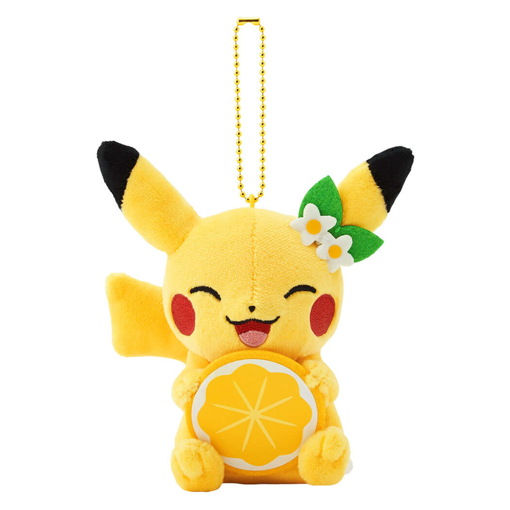 Pokémon Center Hiroshima Exclusive Pikachu Lemon Keychain Plush