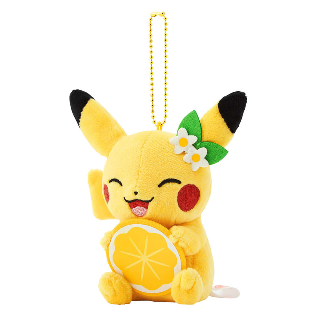 Pokémon Center Hiroshima Exclusive Pikachu Lemon Keychain Plush