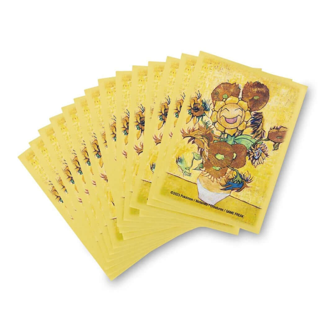 Pokemon Center × Van Gogh Museum: Sunflora Card Sleeves (65 Sleeves) - The Wright TCG