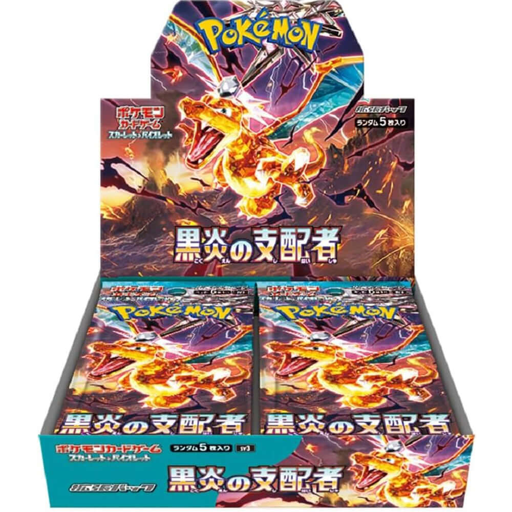 Japanese Pokemon Ruler of the Black Flame Booster Box - The Wright TCG