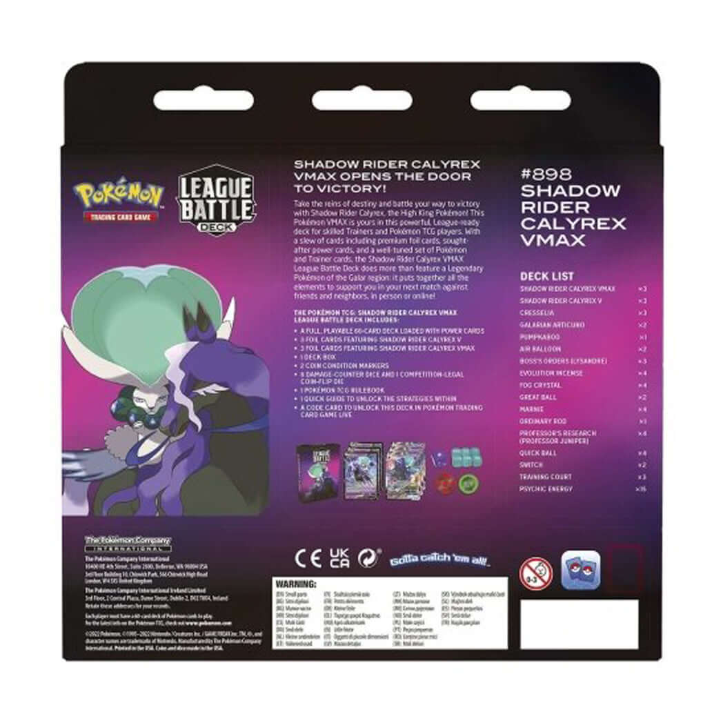 Pokemon TCG: Shadow Rider Calyrex VMAX League Battle Deck - The Wright TCG